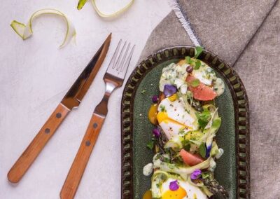 Shaved Asparagus Tartine Toast