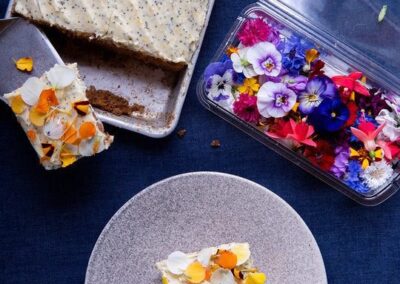 Carrot Cake with Chevré Frosting