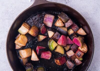 Pan Roasted Winter Radish