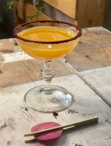 Orange Bell Pepper and Pineapple Gimlet