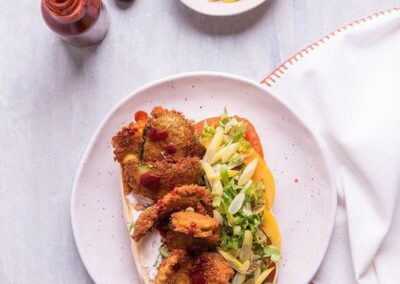 Fried Zucchini Po Boy