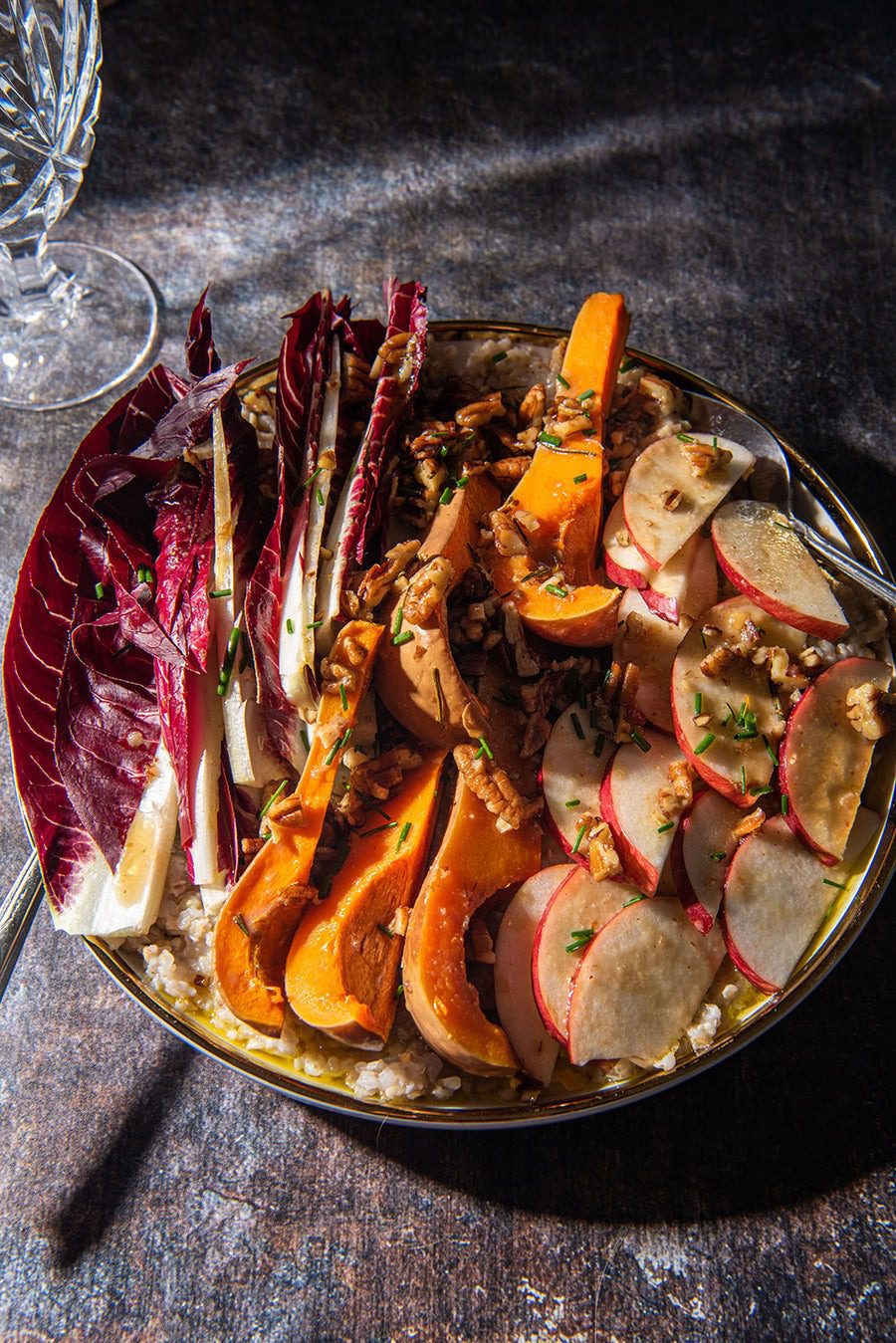 Butterbaby Butternut Squash with Radicchio and Buckwheat