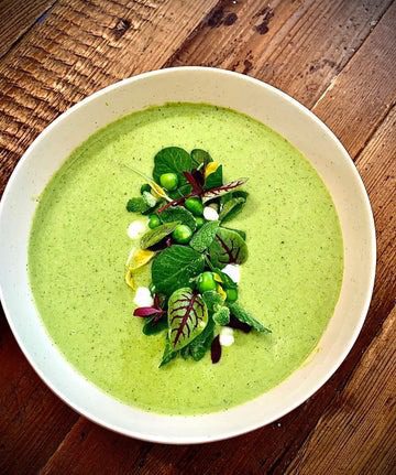 Chilled Pea and Mint Soup