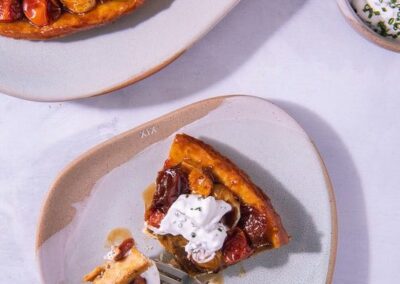 Cherry Tomato Tarte Tatin on Pâte Brisée