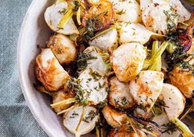 Roasted Turnips with Herb Butter