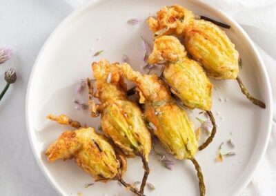 Stuffed Squash Blossoms