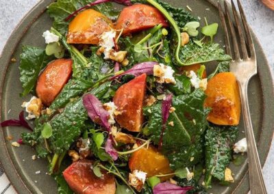 Kale and Beet Salad with Balsamic Vinaigrette