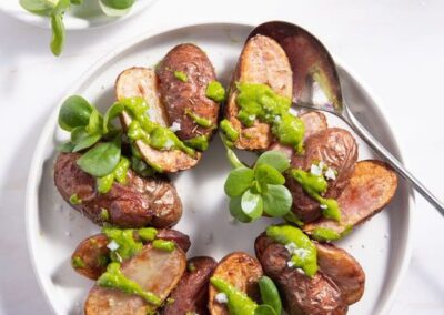 Potatoes with Purslane Chimichurri