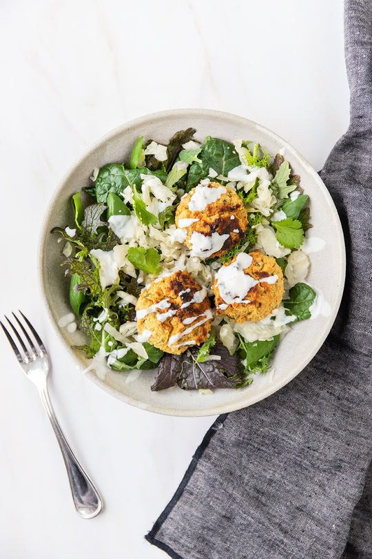 Falafel and Mixed Greens Salad