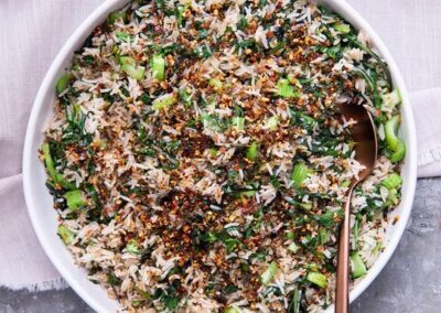 Bok Choy and Greens Fried Rice
