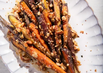 Sautéed Carrots with Miso Butter and Toasted Almonds