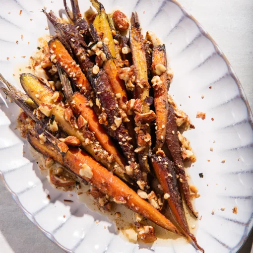 Sautéed Carrots with Miso Butter and Toasted Almonds