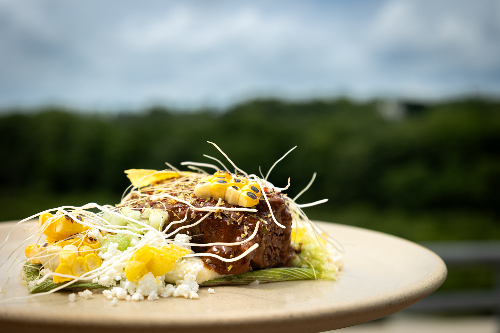 Alliums from The Chef's Garden (Garlic Root): Not Your Traditional Tamale from Chef Garrett Kasper