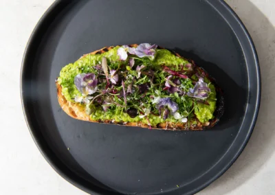 Minty Peas on Toast