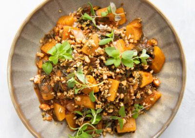 Roasted Squash & Spinach Curry