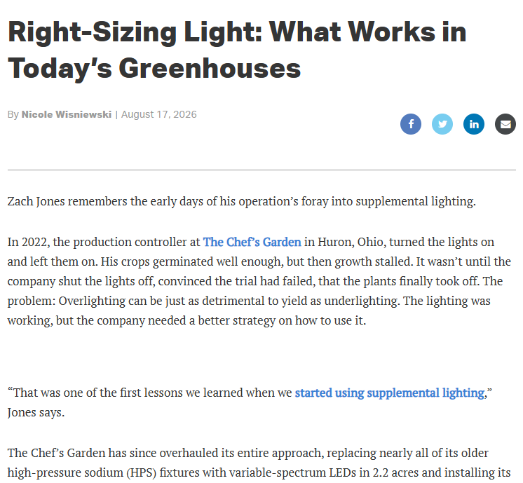 Right-Sizing Light: What Works in Today’s Greenhouses