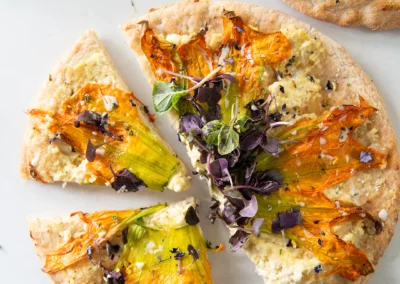 Squash Blossom Pizza